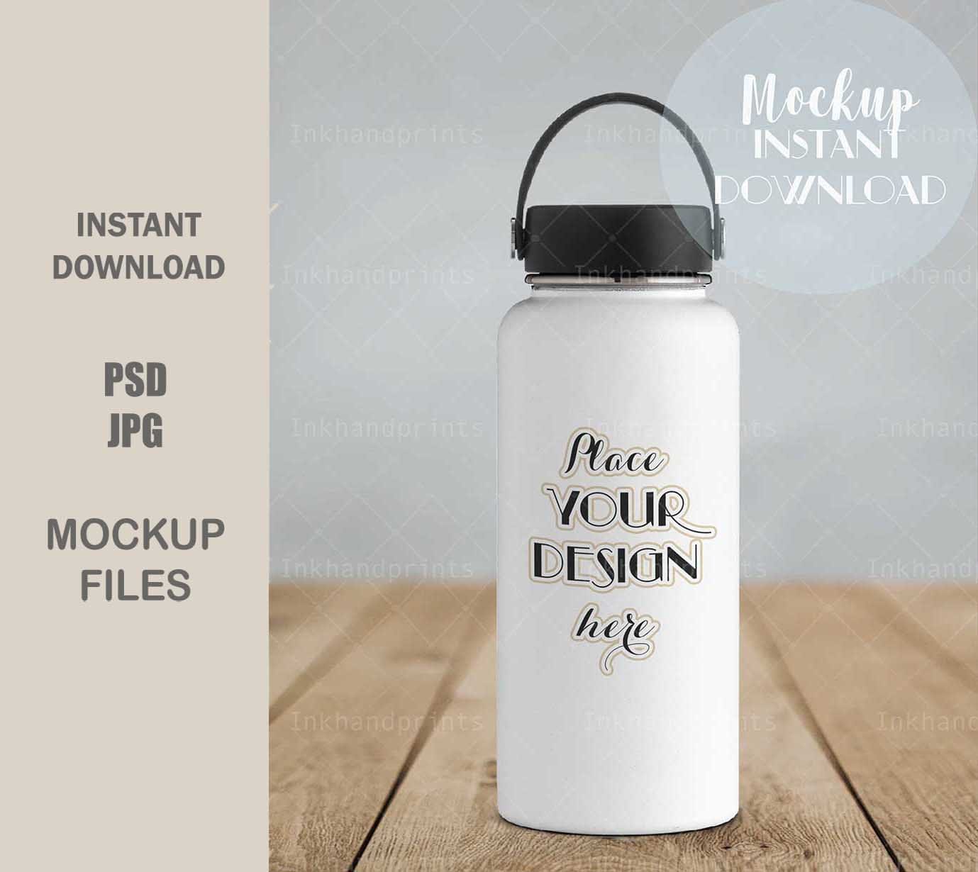 JPG PSD Vinyl Decal / Sticker Hydro Flask Sticker Mockupsvg - Etsy