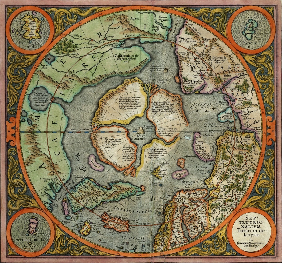 Ancient North Pole Map