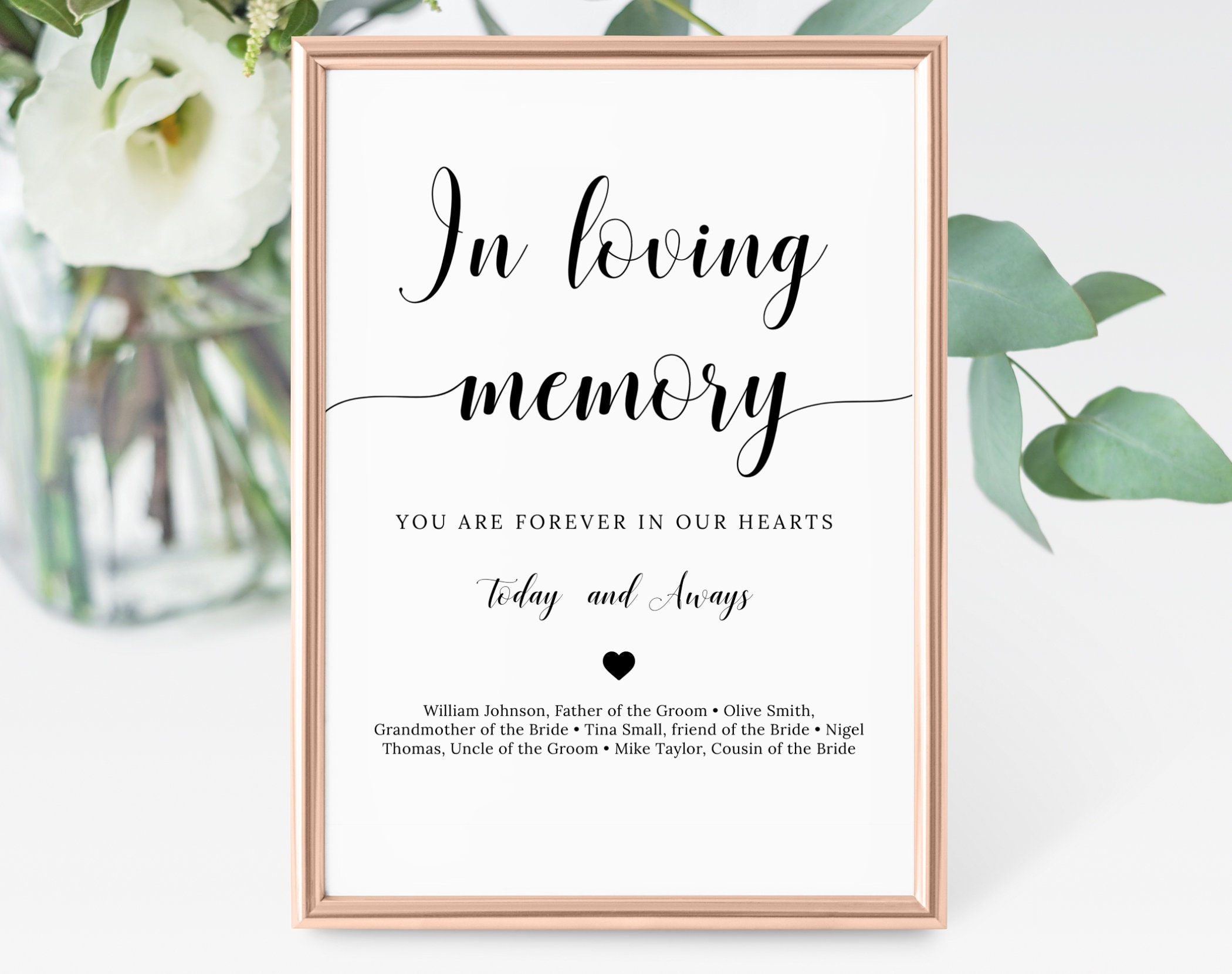 In Loving Memory Template Canva