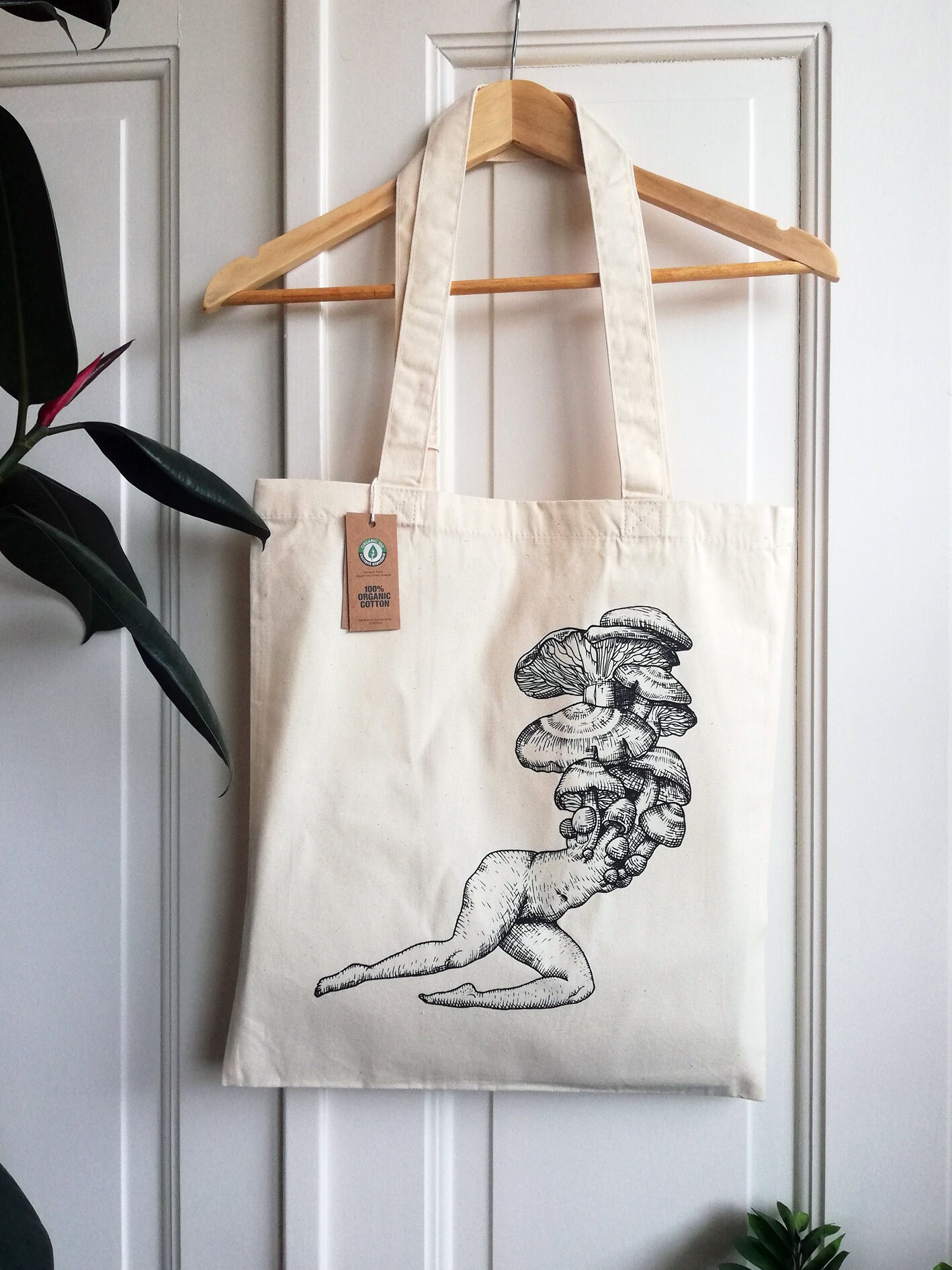 Tote Bag Illustration Screen-printed on 100% Organic Cotton - Etsy