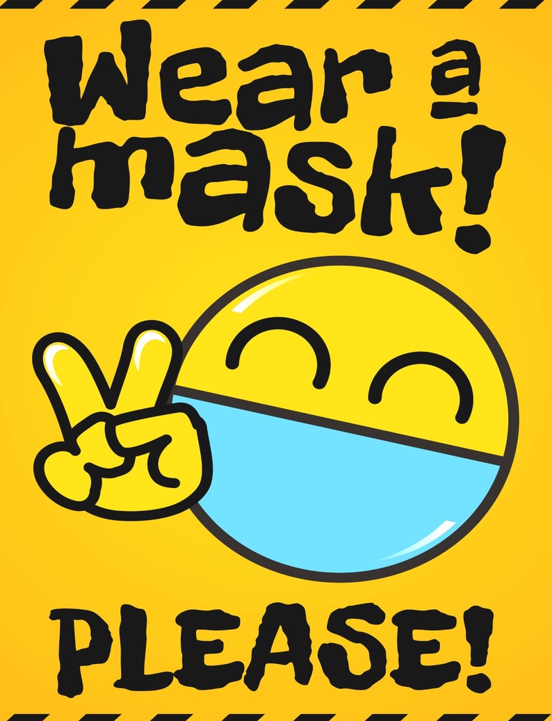 Please Wear Mask Sign Printable