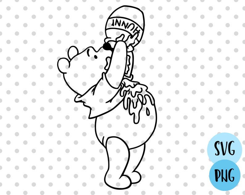 Winnie svg Disney svg Winnie the Pooh Cricut Cut File | Etsy