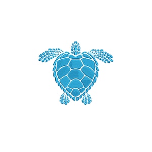 Sea Turtle Machine Embroidery Design / Swimming Turtle / Ocean - Etsy