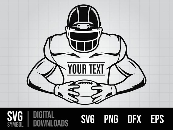 Back Of Football Player SVG