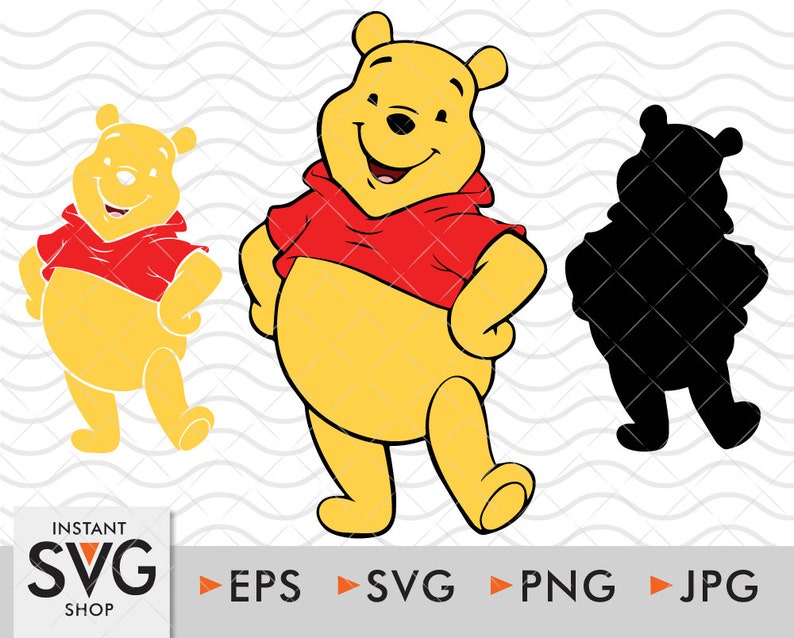 Bear Winnie The Pooh Svg Eps Png Cricut Cutting file | Etsy