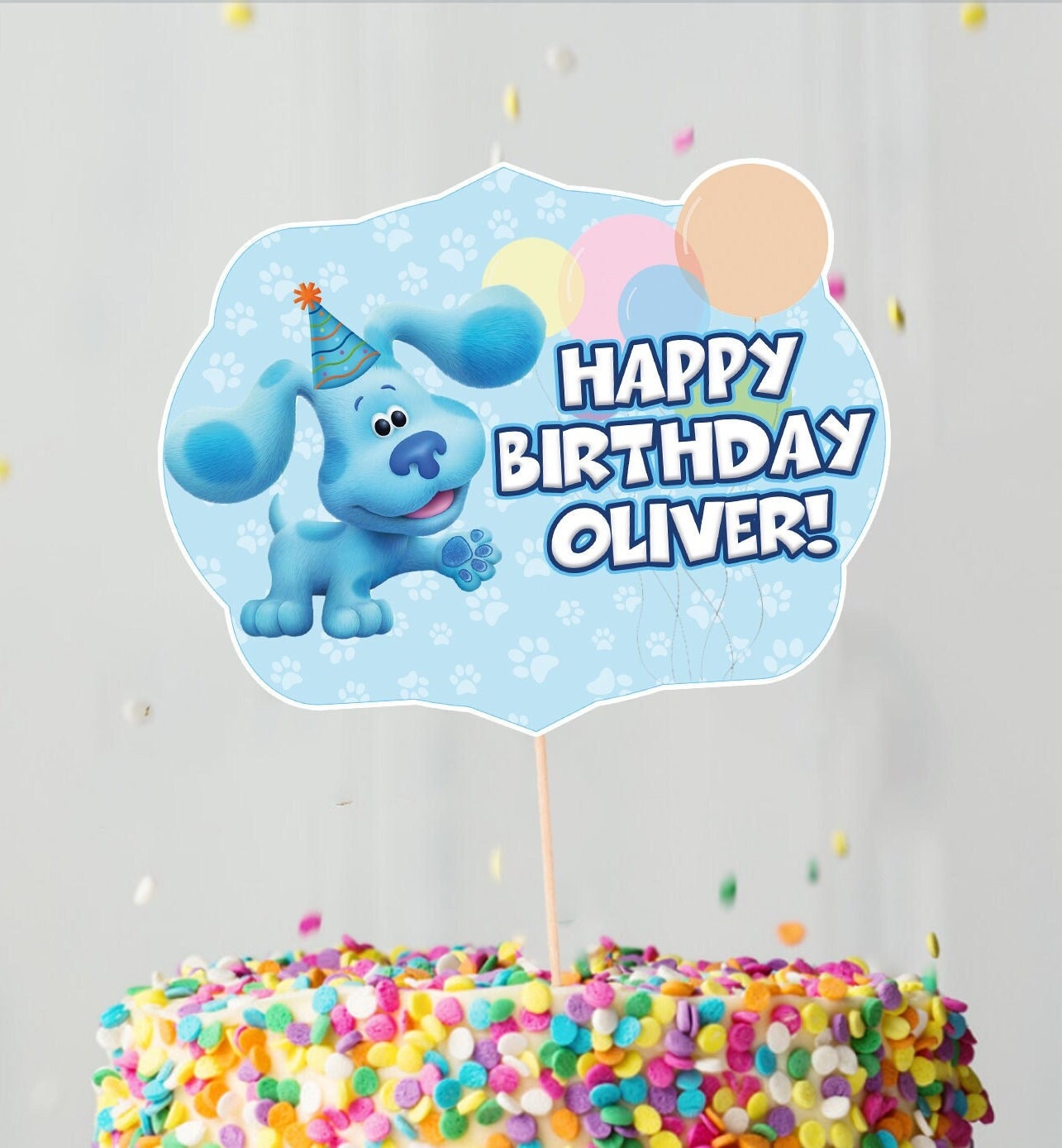 Blues Clues Inspired A4 Edible Icing Sheet Birthday Cake, 59% OFF