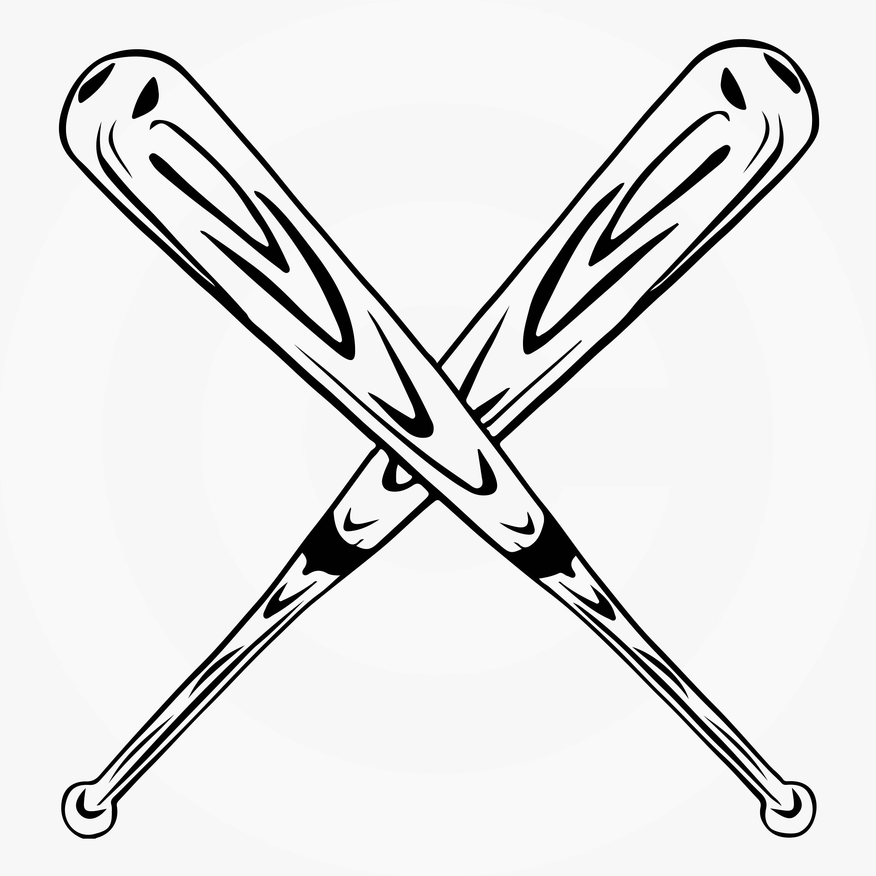 Crossed Baseball Bat Png