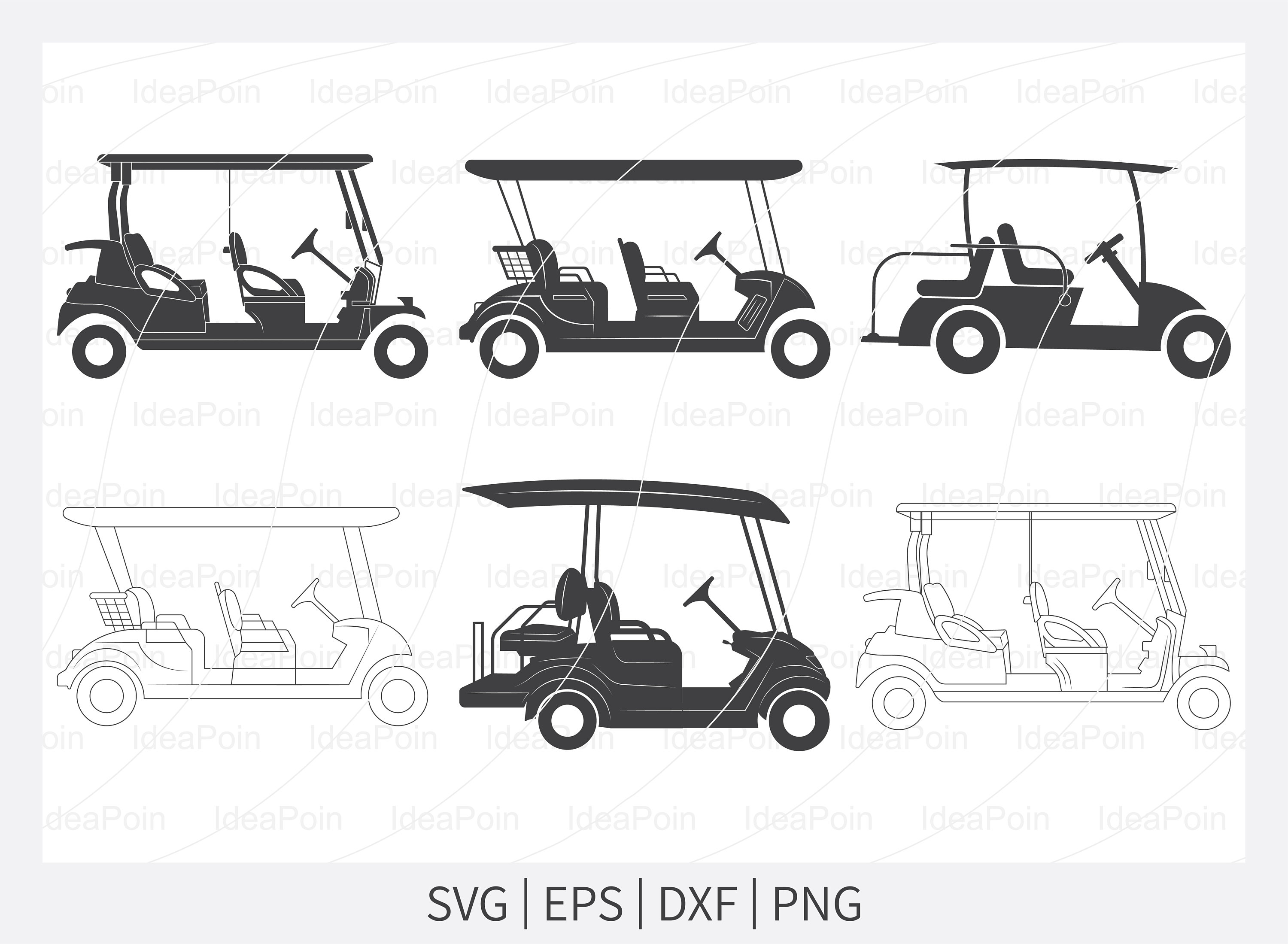 Golf Cart Silhouette