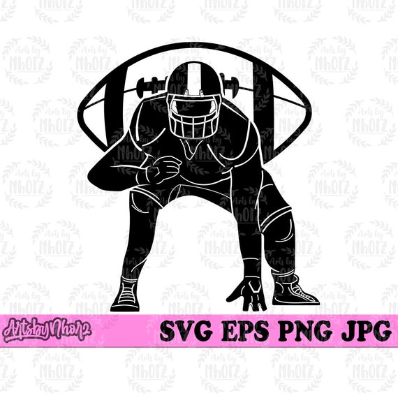 Back Of Football Player SVG