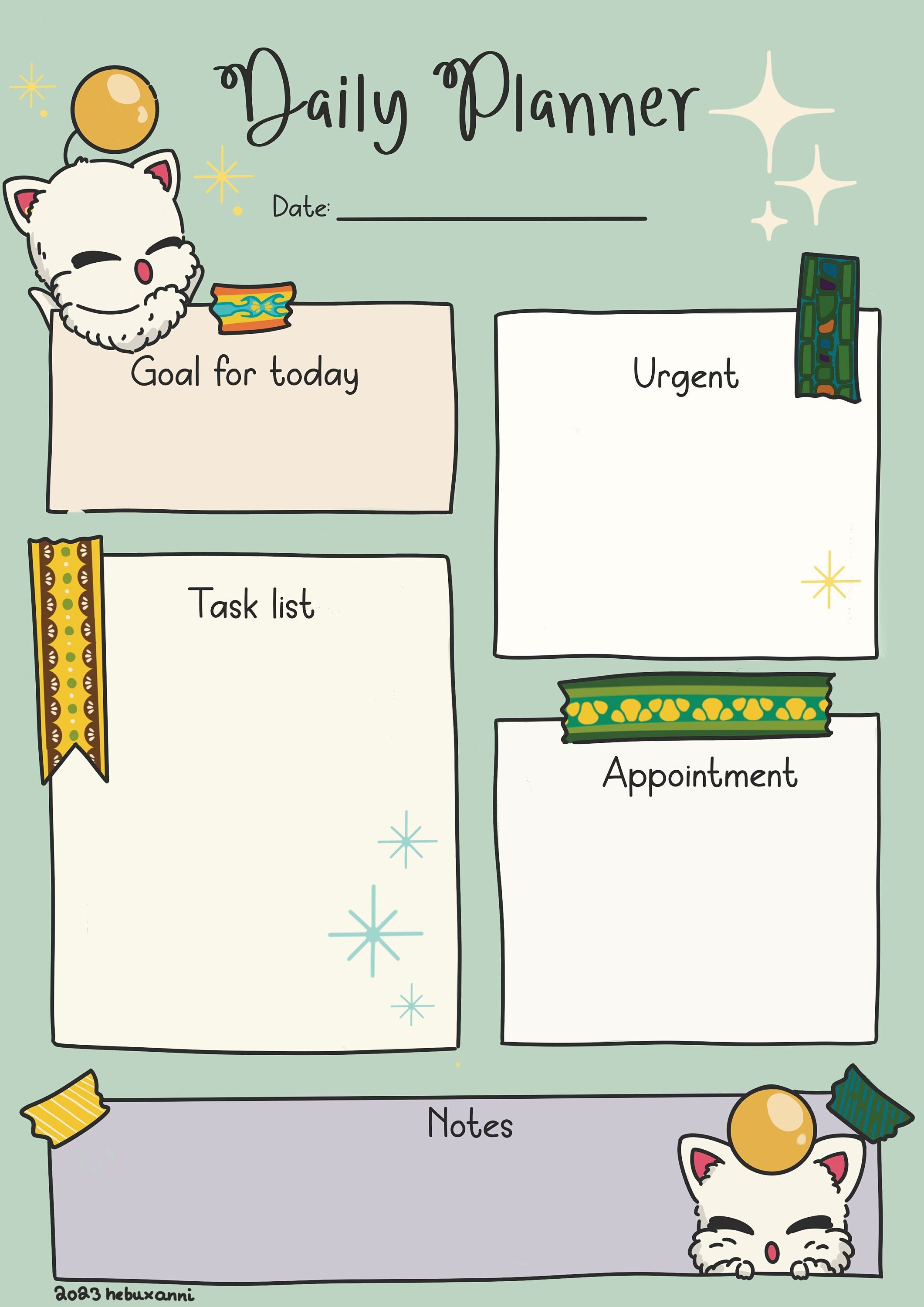 Printable Final Fantasy Xiv Planner Pages - Etsy