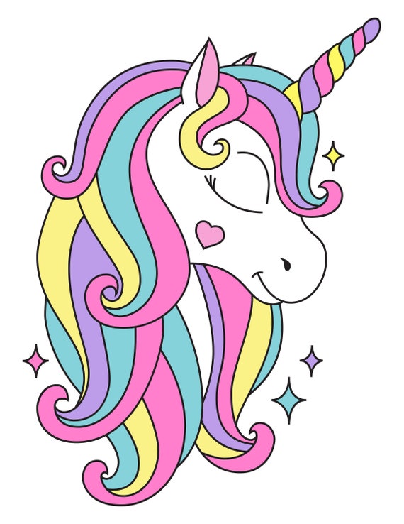 Unicorn 3 Svg Png Pdf Ai Eps Jpg | Etsy