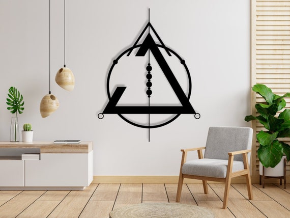 Triangle Metal Wall Art Harry Potter Living Room Decor - Etsy