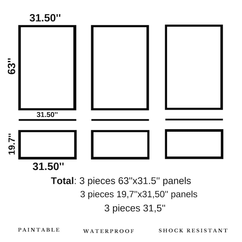 Wall Molding Package Ready to Assemble Pre-cut Factory - Etsy