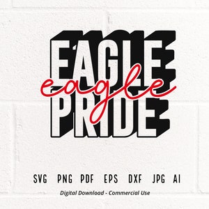 Eagle SVG PNG, Eagle Pride Svg, Eagle Mascot Svg, School Pride Mascot ...