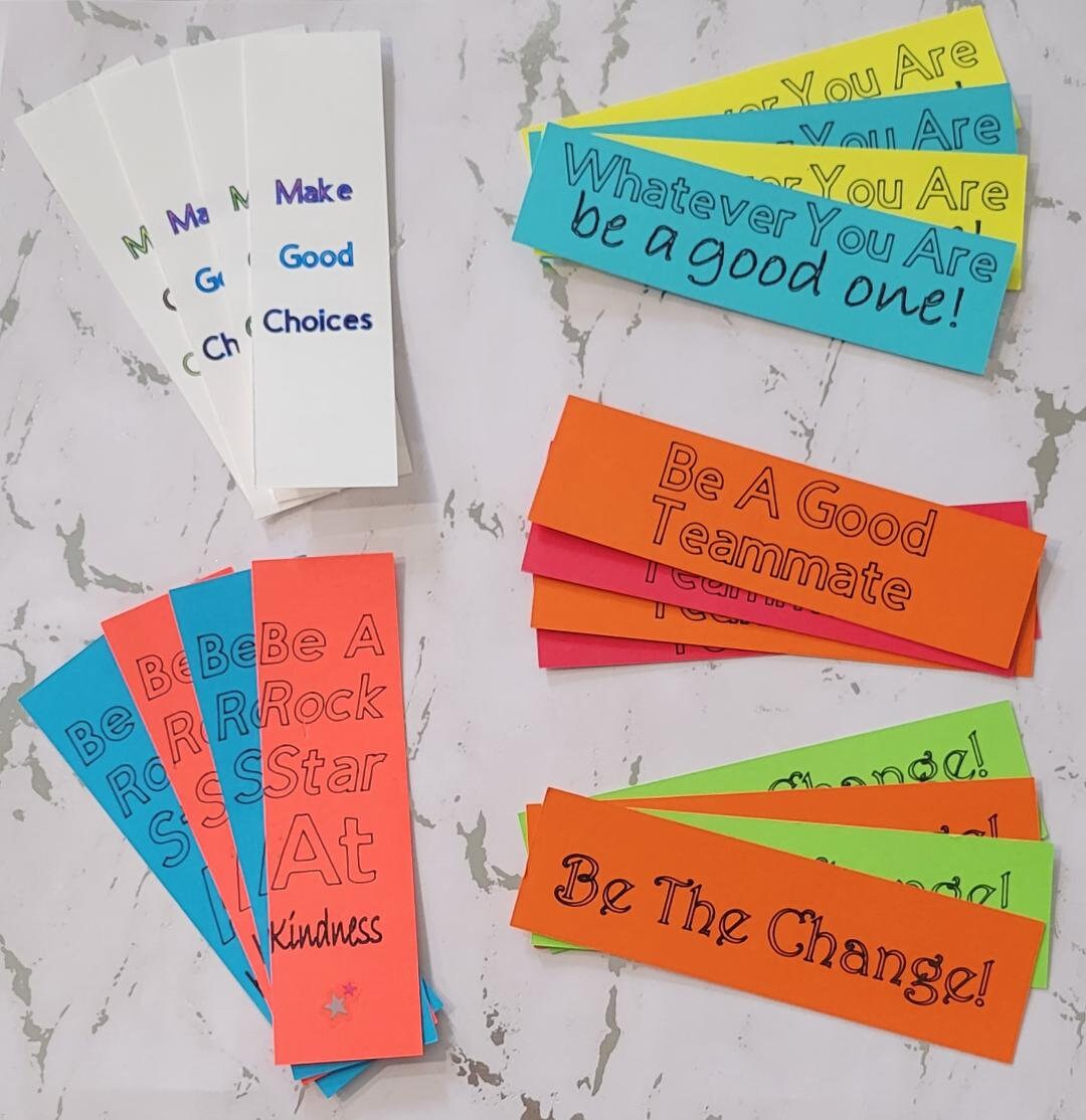 Motivational Bookmarks Teacher Gifts Bookmark Gifts to Students ...