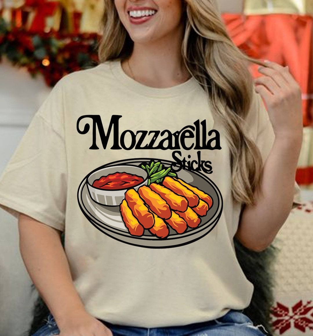 Mozzarella Sticks 90's Shirt, Mozzarella Stick Lover Bread T-shirt ...