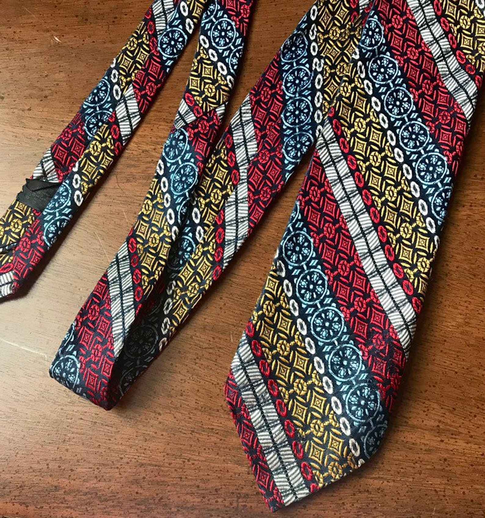 Vintage 70s 80s Retro Colorful Mens Necktie | Etsy