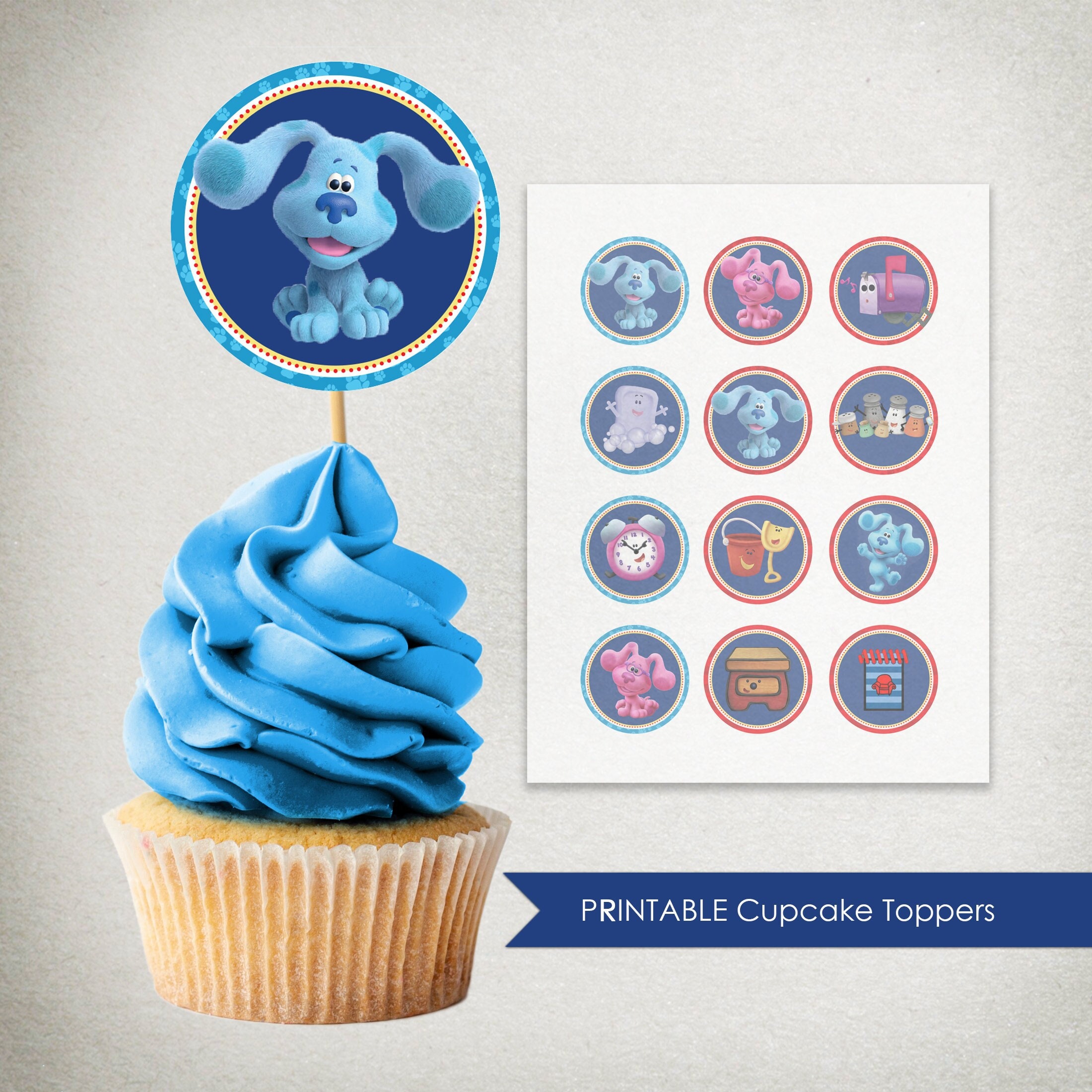 Blues Clues Cake Topper Blue S Clues Banner Blue S Etsy | The Best Porn ...