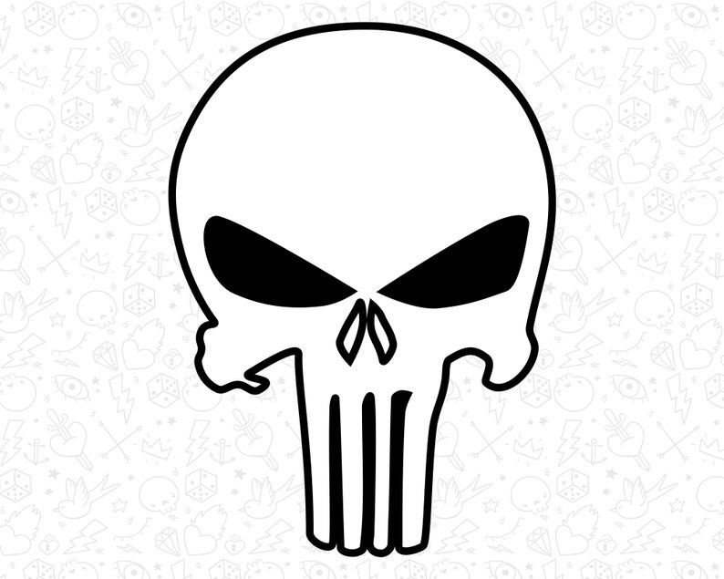 The Punisher Logo SVG Skull SVG Punisher sticker Punisher | Etsy