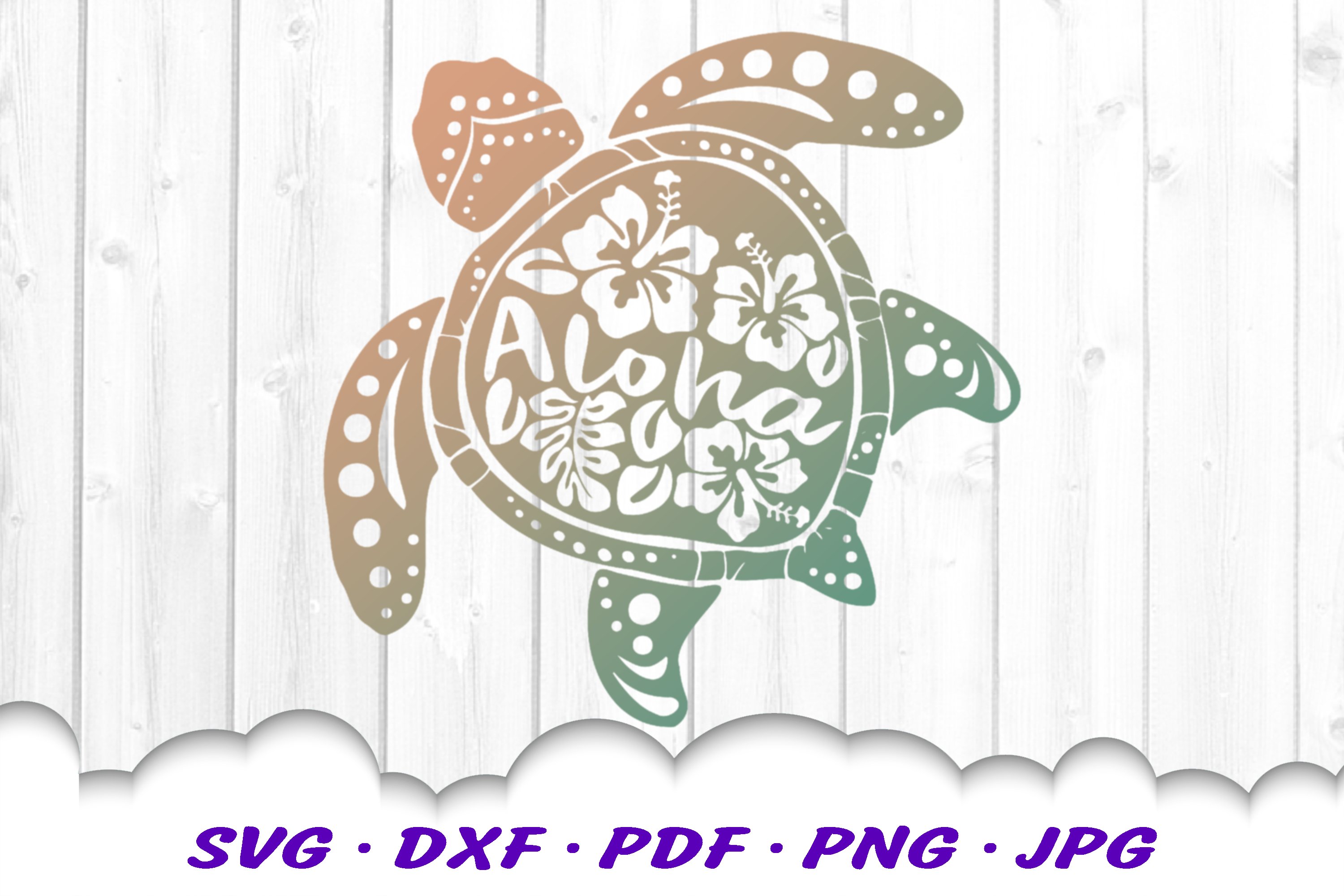 Aloha Hibiscus Sea Turtle Svg Dxf Cut Files Svgs Design | My XXX Hot Girl