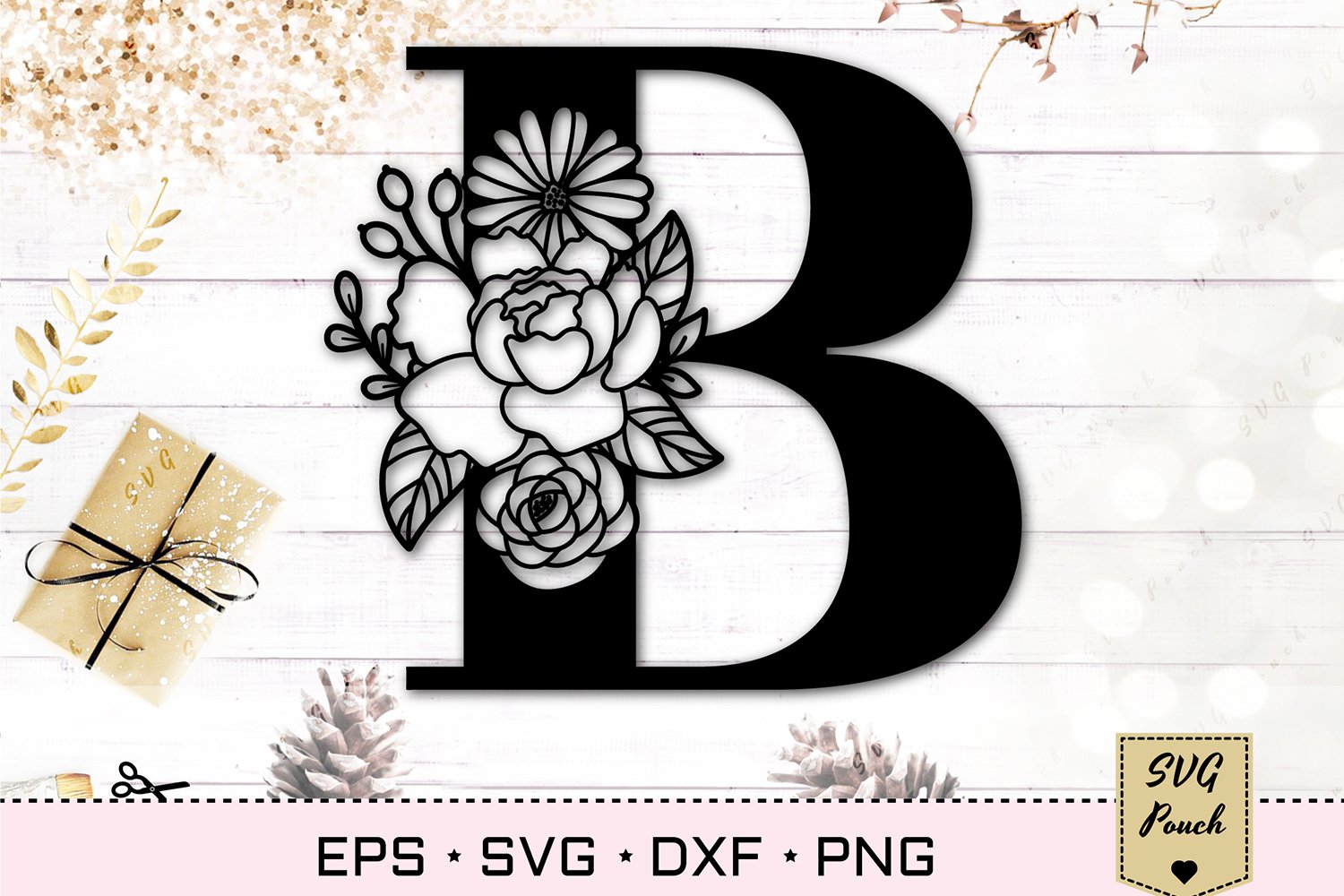 Letter B Monogram SVG