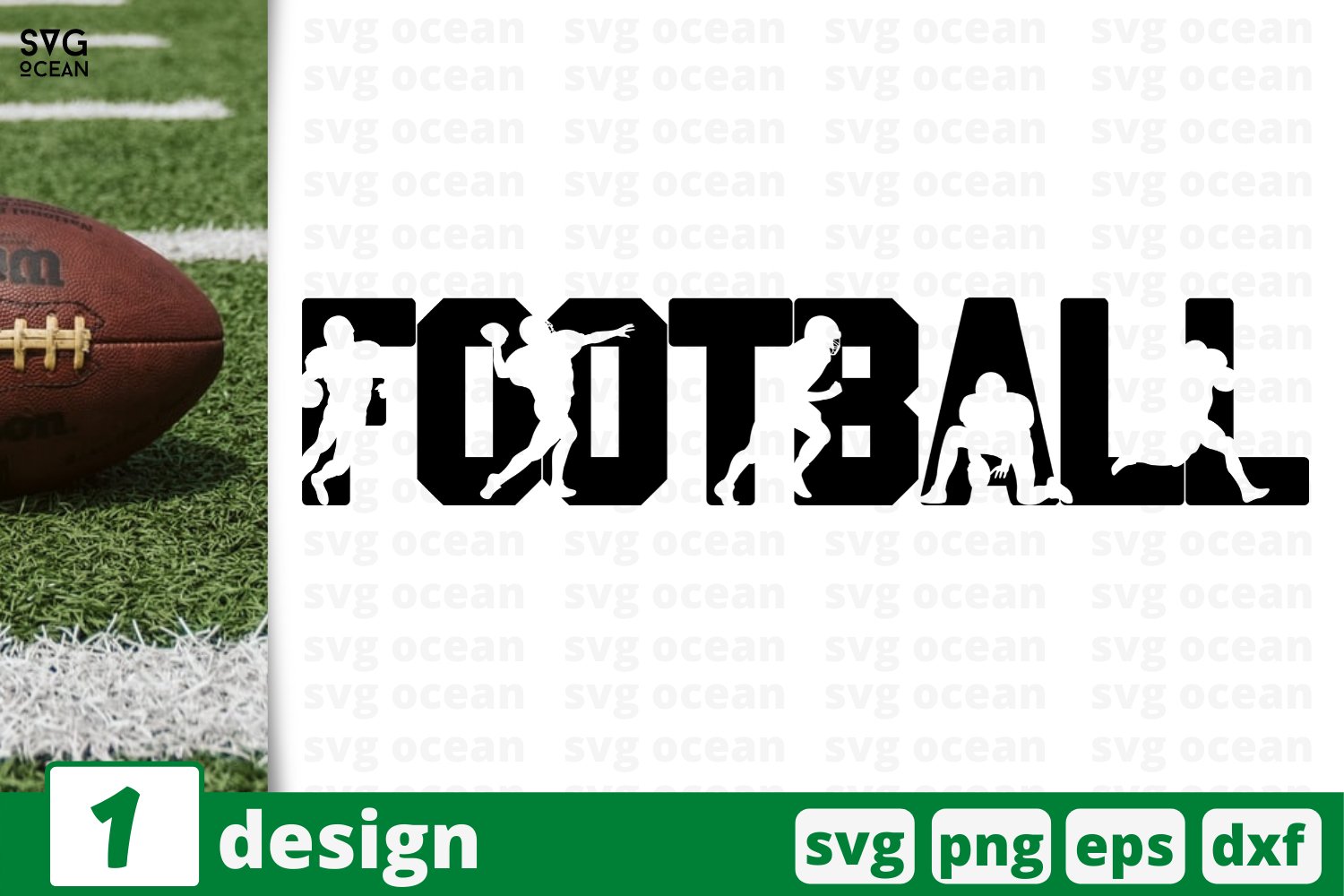 Football Player Back Silhouette SVG