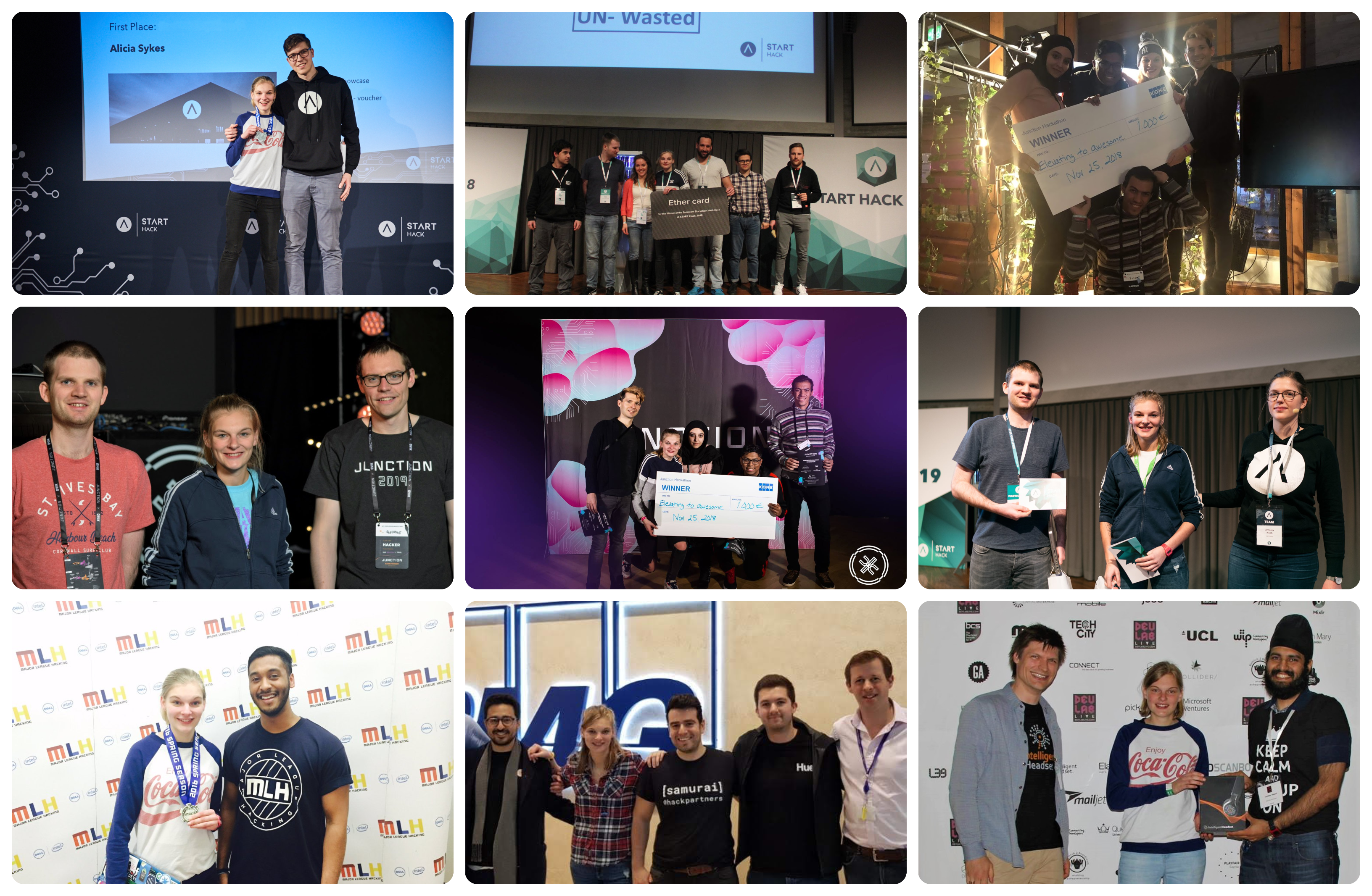 Hackathon Win Pictures - Alicia Sykes