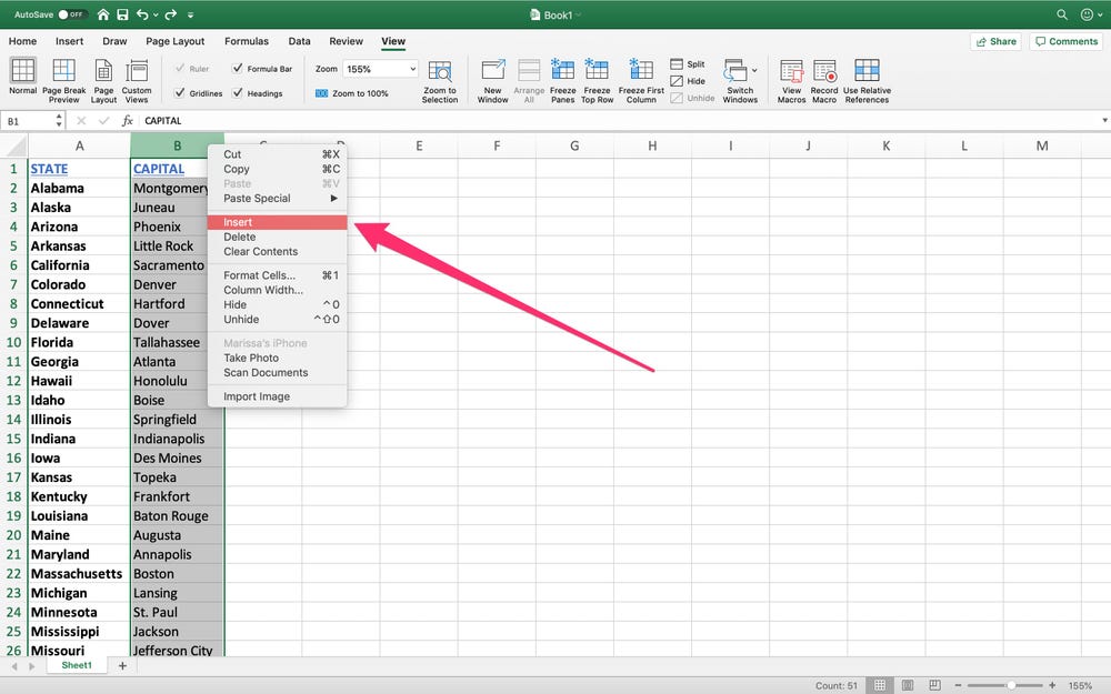 How To Add A Column In Excel In 2 Different Ways