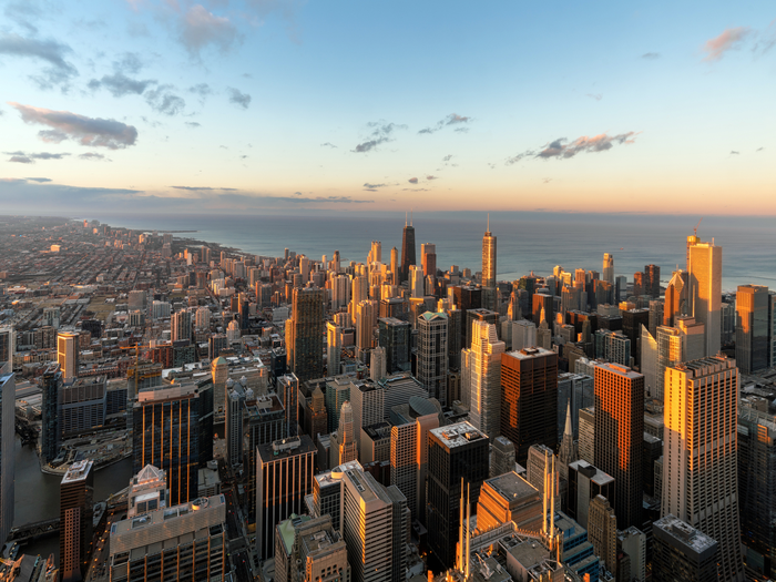 Chicago aerial view