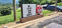 WE LOVE GOD AND Arby's ARBYS