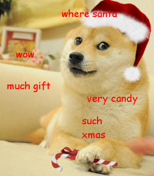 where sarn wOW much gift very candy such xmas