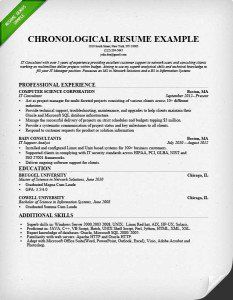 Resume Format Not Chronological Chronological Format Resume Resumeformat Chronological Resume Resume Examples Resume Format Examples