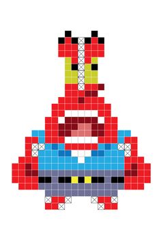 Pin on 90s Character Pixel Patterns for Fuse Beads