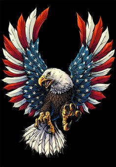 Eagle American Flag Wings 172 Photo: This Photo was uploaded by ...