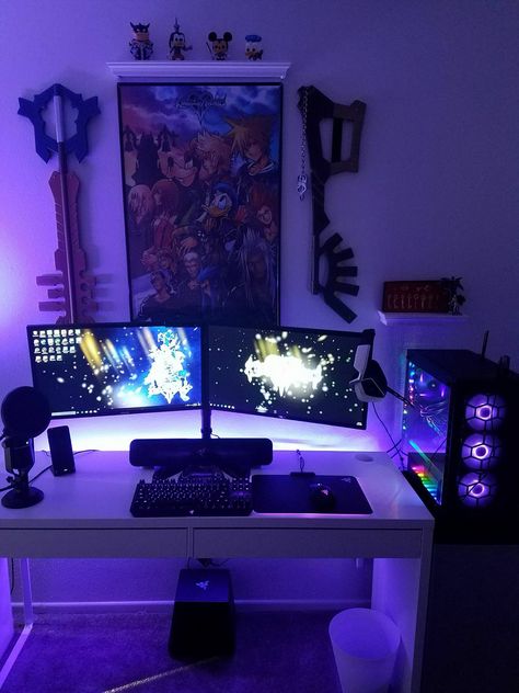 Pin by A on Dream | Gaming setup, Computer setup, Gamer room diy