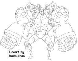 One Piece Film Z Franky Lineart By Hada Chan One Piece Drawing One Piece Manga One Piece