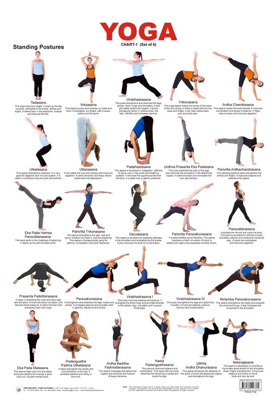 Free Printable Hatha Yoga Poses Chart