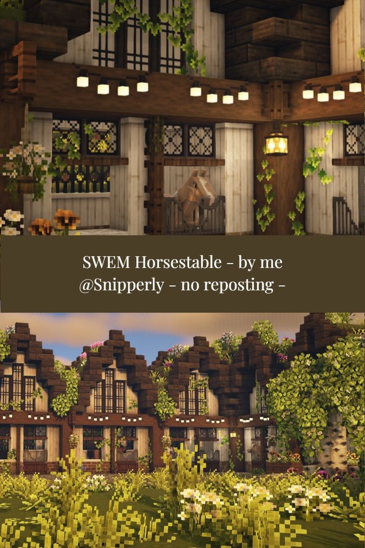 SWEM Horsestable Cottage | Minecraft build | Java Edition ...