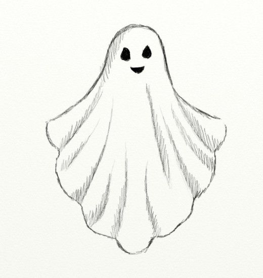 Ghost Drawing - Ghost Illustration, By Ethan Black. | Bocagewasual