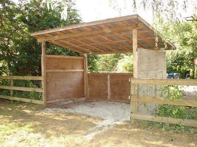 Inexpensive mini horse shelters/barns EASY DIY and 