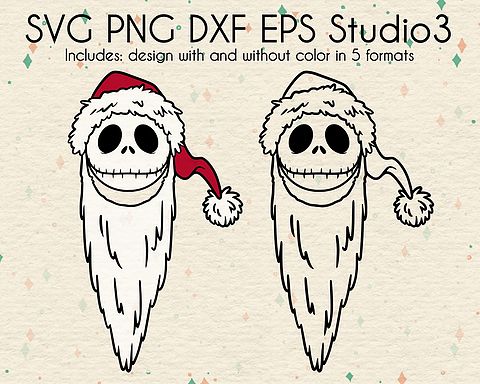 Download Santa Jack Skellington SVG | PeachyInkDesigns | Christmas ...