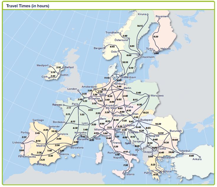 Eurail Map Of Italy