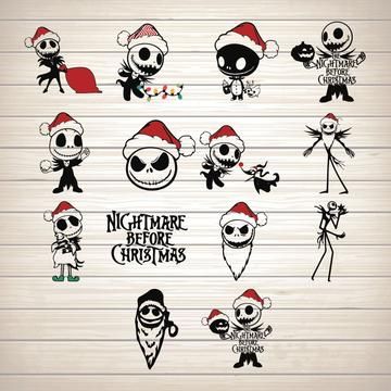 Download Jack Skellington Christmas Svg, Bundle Jack Skellington ...