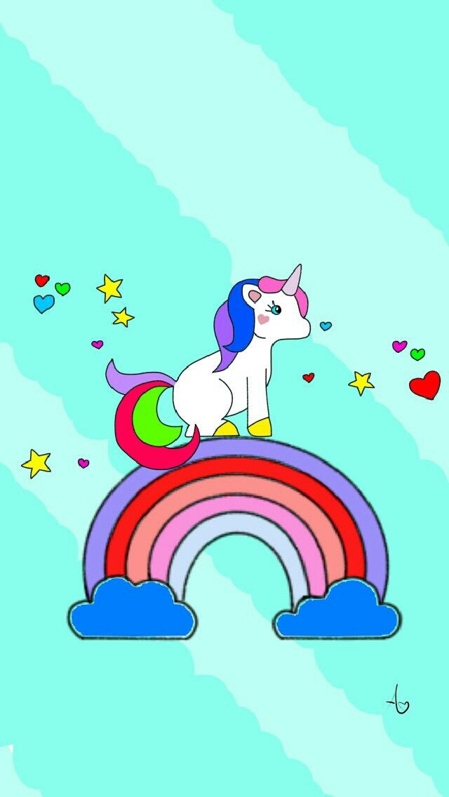 Pin by Tina Bennett on Unicorns | Unicorn emoji wallpapers, Cute ...