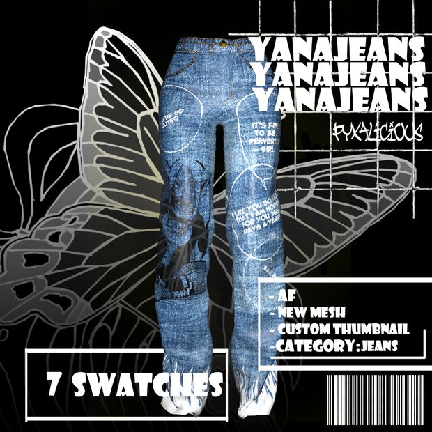 yana jeans | PYX | Sims 4 mods, Sims 4 dresses, Sims 4 clothing image.