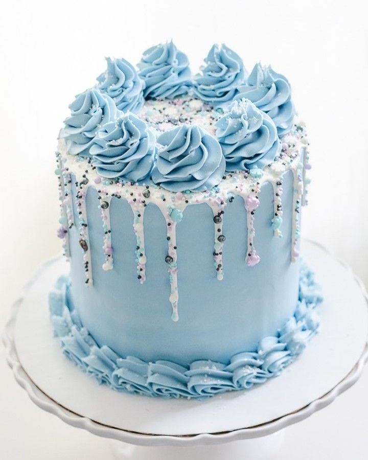 Blue Happy Birthday Cake Pictures