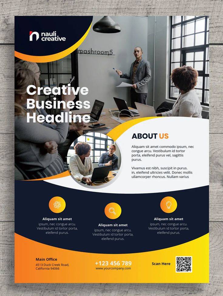 Corporate Business Flyer Template | Graphic design flyer, Flyer design ...