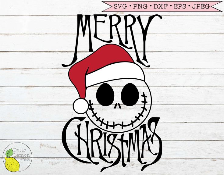 Download Nightmare Before Christmas svg, Jack Skellington Santa Hat ...