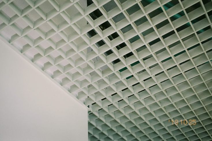 Unique Metal Egg Crate Ceiling Design at BCA Academy