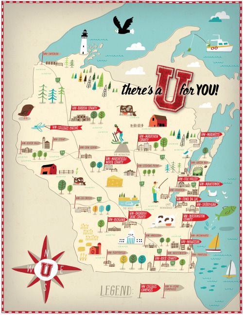 University Of Wisconsin Campus Map - Map Of The United States With Capitals